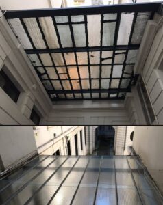 Réfection de verrière à Lyon 6e